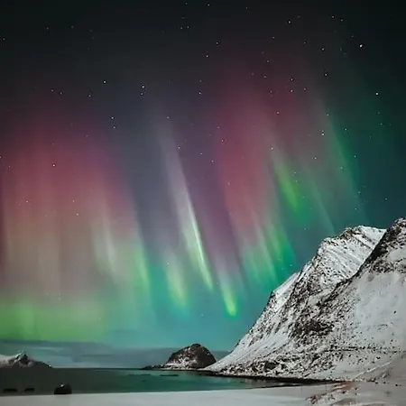 Front View - Mountain & Seaview Dom wakacyjny Reine